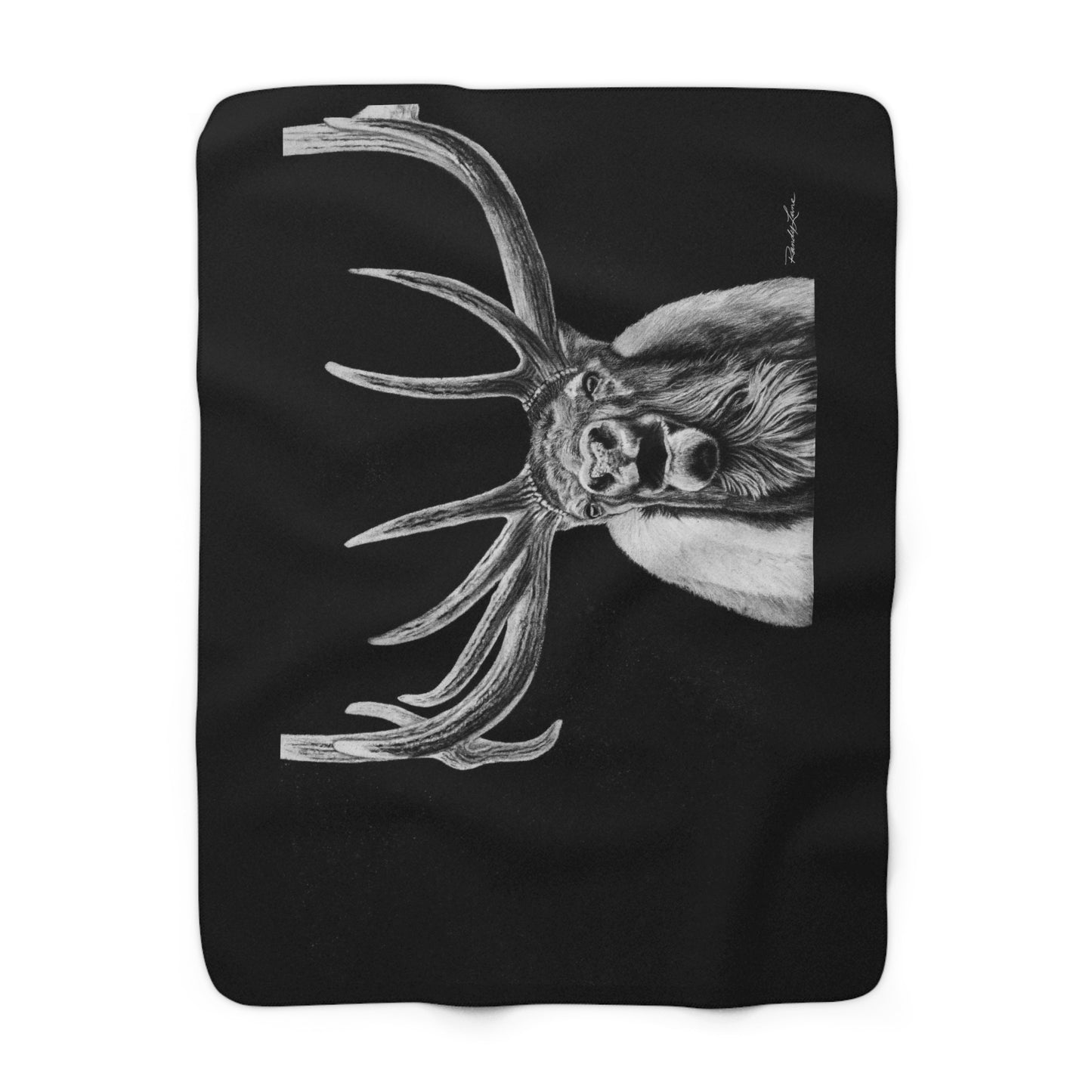 Heavy is the Crown, Elk Sherpa Fleece Blanket