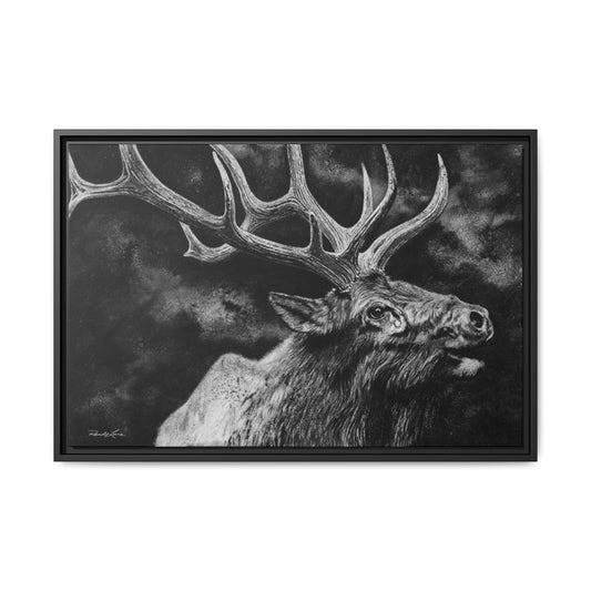 Gladiator, Framed Elk Wall Art,  Matte Canvas