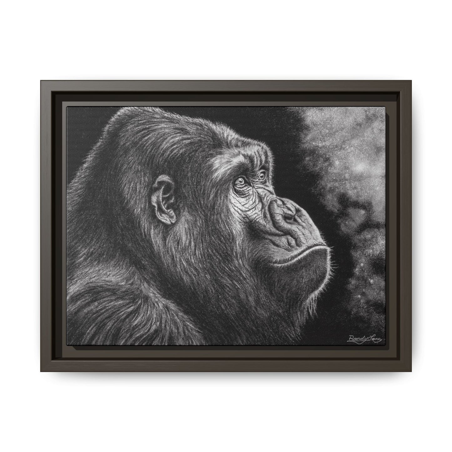 Gorilla, Framed Art Canvas Wall Decor