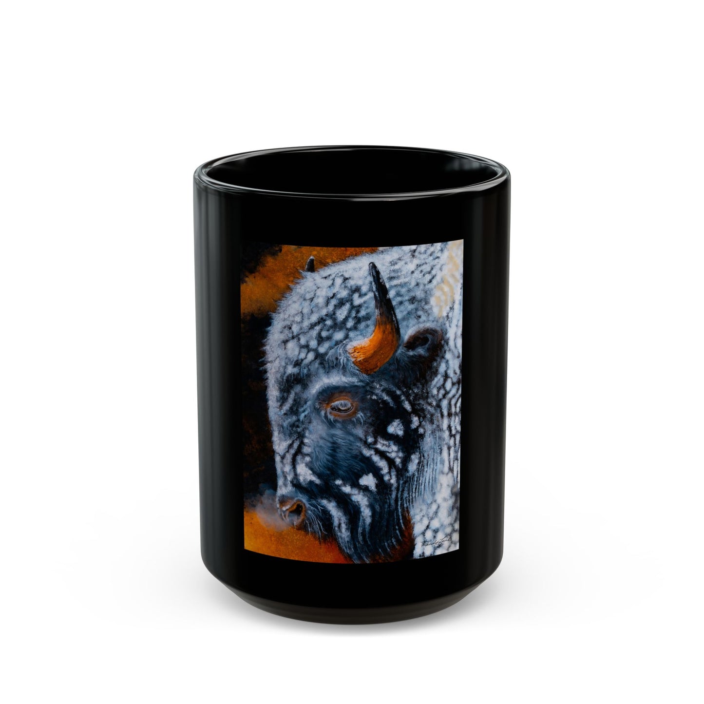 Storm Bison, Black Mug