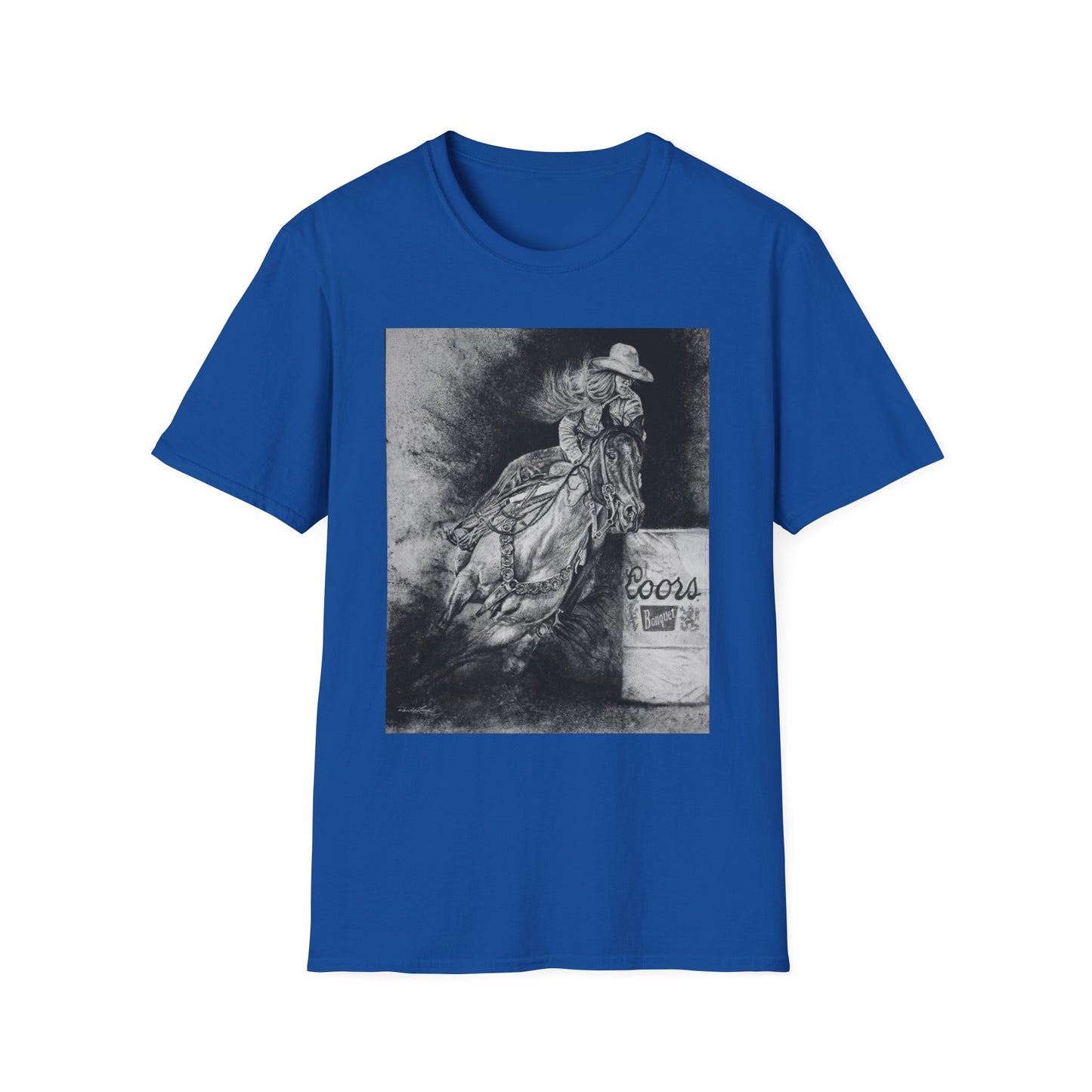 Sophie's Run. Rodeo Barrel Racer Unisex Softstyle T-Shirt