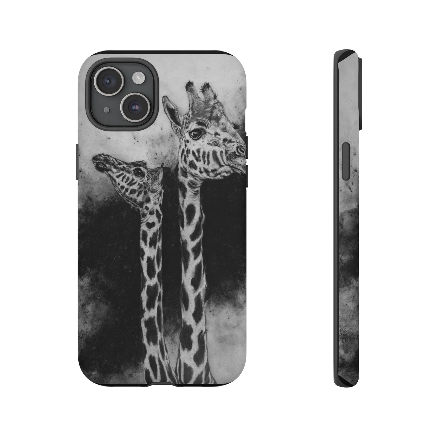 Grace in the Grassland, Giraffe Tough Phone Cases