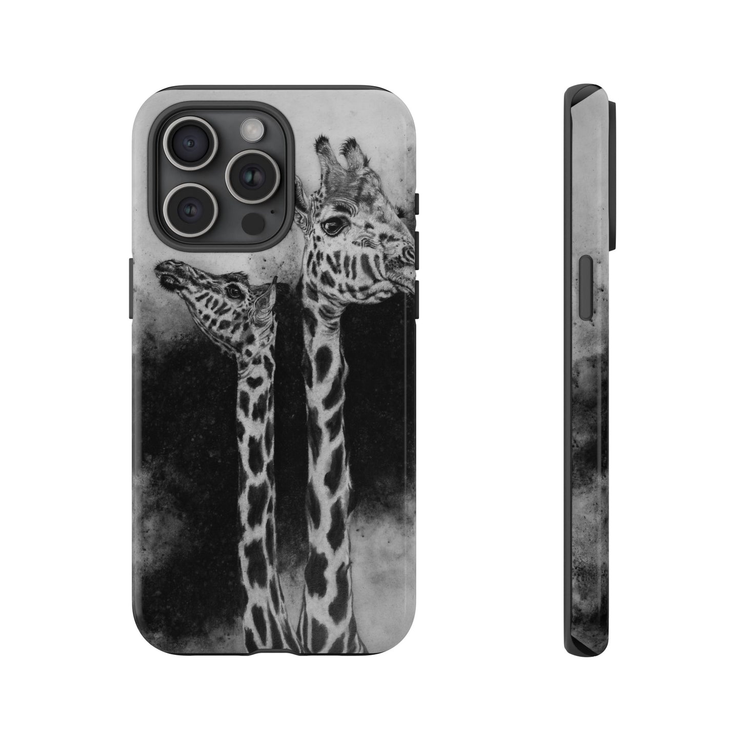 Grace in the Grassland, Giraffe Tough Phone Cases